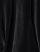 Cardigan zippé noir maille velours côtelée Homme-6