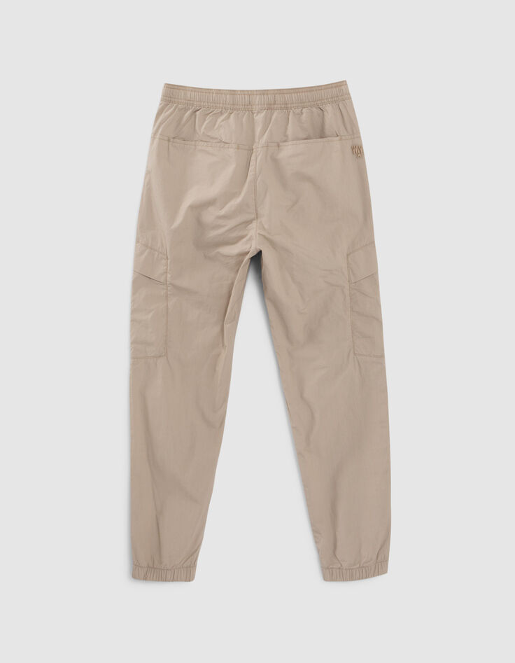 Pantalon BATTLE beige taille et bas élastiqués garçon-3