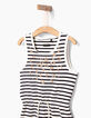 Girls' sailor vest dress with leopard-print foil-3