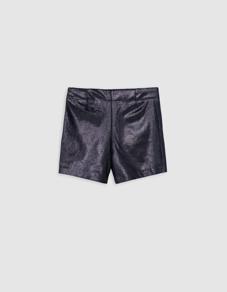 Pantalones cortos negros iridiscentes-6