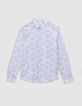 Men&rsquo;s storm floral Liberty fabric SLIM shirt-6