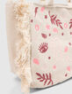 Beige handtas geweven borduursels en franjes meisjes-4
