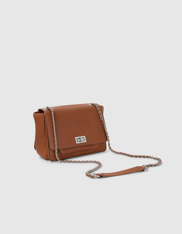 Sac The Pilot camel cuir Femme-7