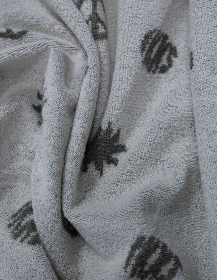 Veste kaki à capuche doublure éponge garçon-9