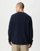 Pull hiver bleu tricot mousseux Homme-4 Pull hiver bleu tricot mousseux Homme-4