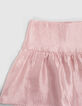 Jupe courte rose fille-3