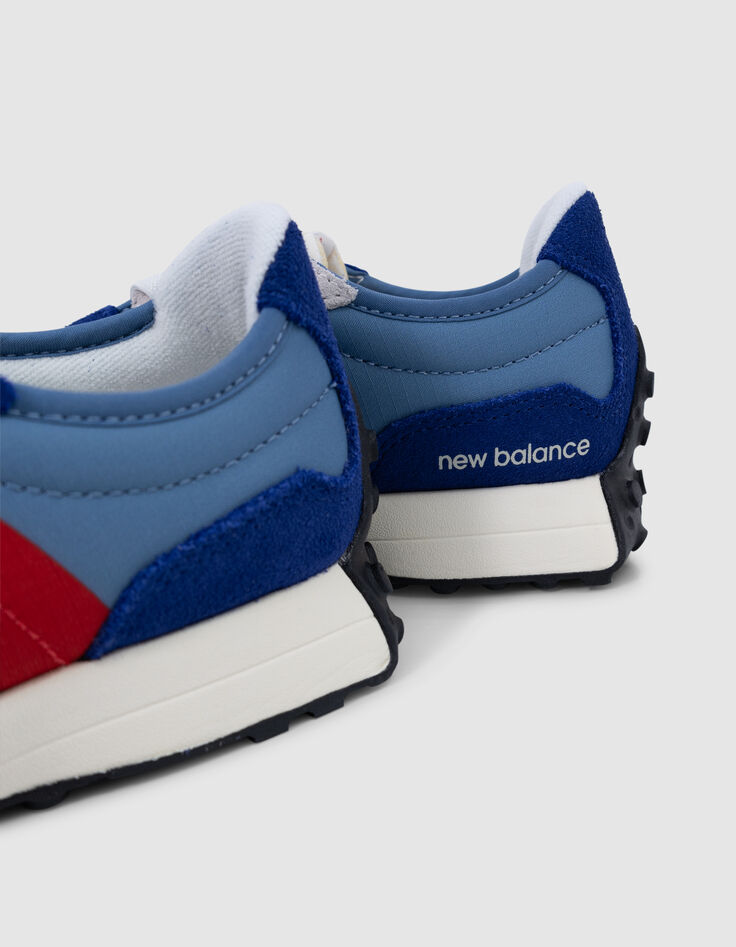 Blaue und rote NEW BALANCE 327 Sneaker für Jungen-6
