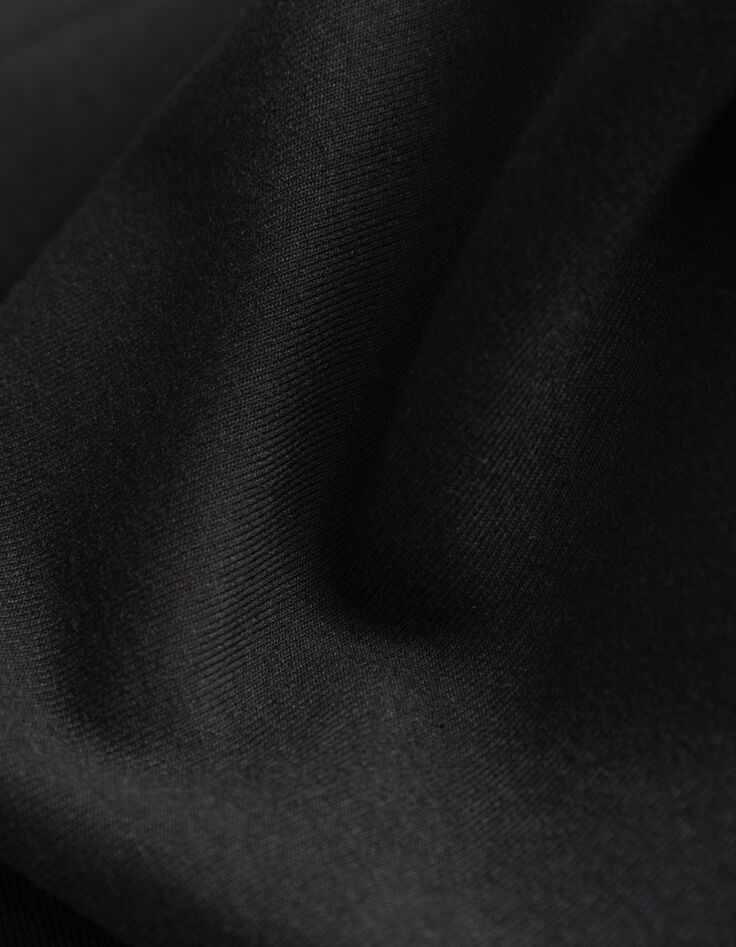 Vestido ceñido abertura negro punto Milano mujer-7