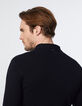Men’s navy baseball-look cardigan-4
