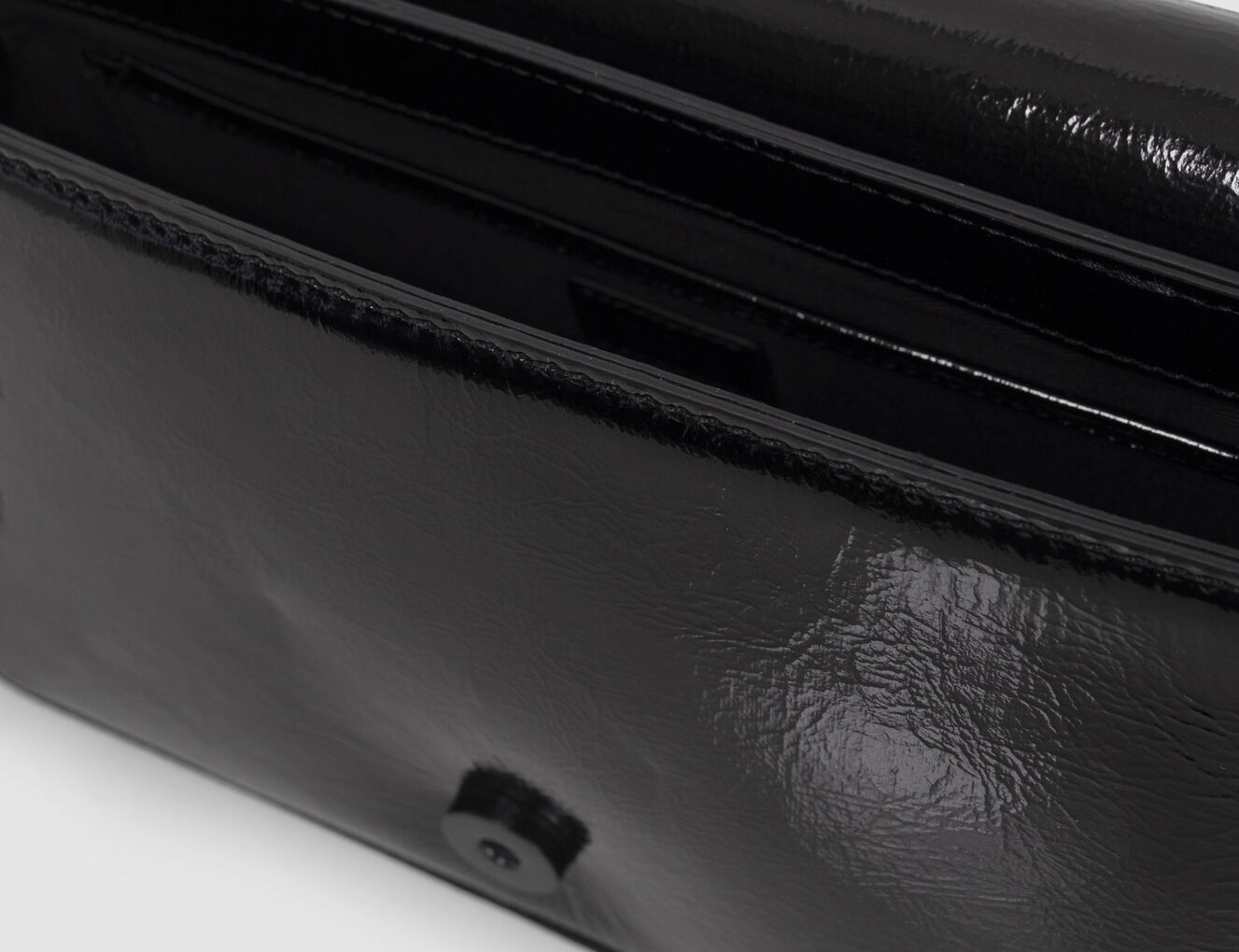 Women’s black patent leather 111 CENTRAL PARK bag-5