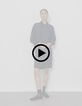 Women’s navy shirt dress, detachable double jewel collar-8 Women’s navy shirt dress, detachable double jewel collar-8