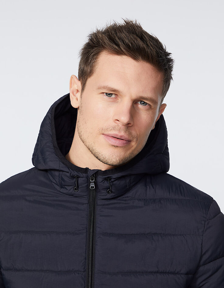 Anorak fino marino con capucha Hombre-2 Anorak fino marino con capucha Hombre-2