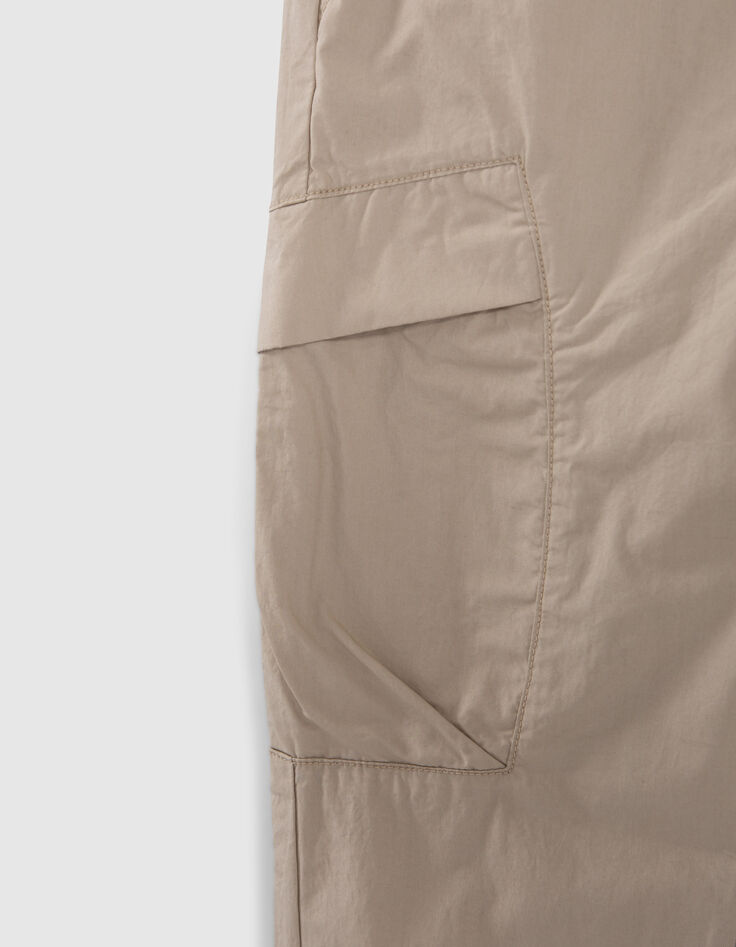 Pantalon BATTLE beige taille et bas élastiqués garçon-5