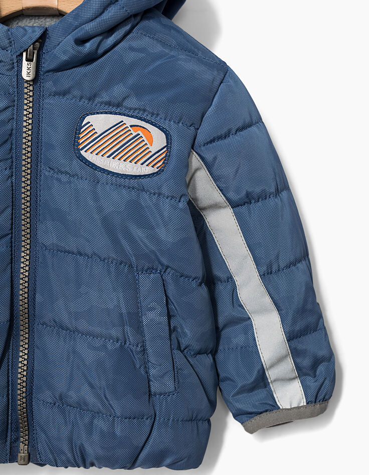 Chaqueta acolchada azul bebé-5