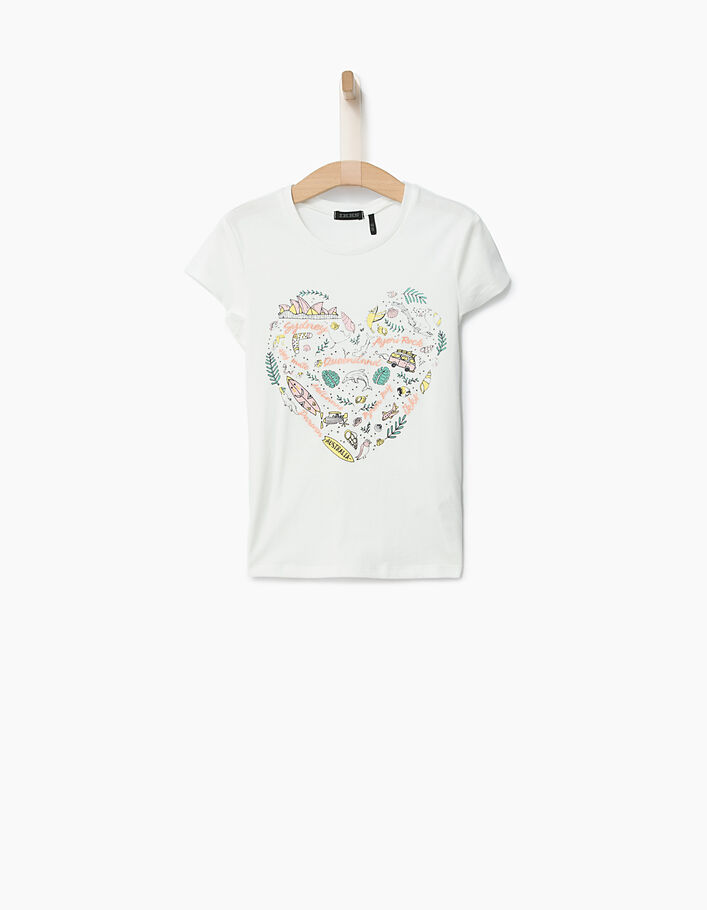 Mädchen-T-Shirt mit Herzmotiv - IKKS