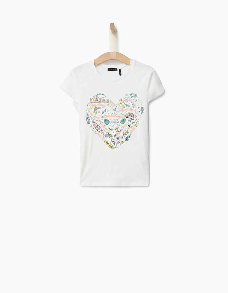Camiseta corazón niña-1 Camiseta corazón niña-1