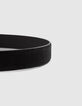 Men’s black suede thin belt-6
