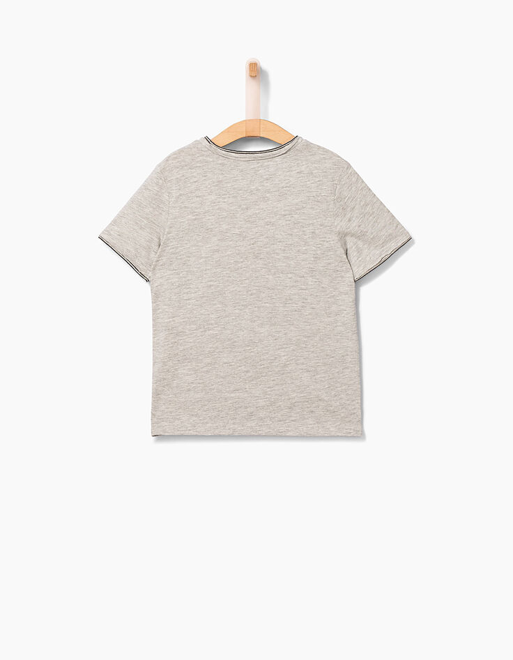 Boys’ grey marl Drive in town T-shirt -4