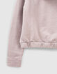 Sudadera parma con capucha y mensaje niña-5