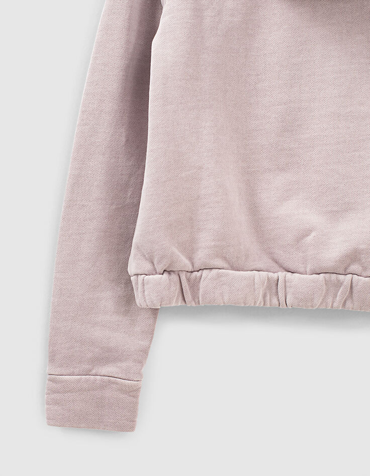 Sudadera parma con capucha y mensaje niña-5