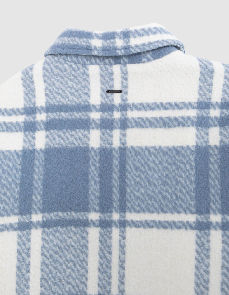 Blau karierte Wolljacke für Jungen mit Futter-6 Blau karierte Wolljacke für Jungen mit Futter-6