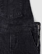 Graue M&auml;dchenlatzhose aus Jeansstoff mit Tennisstreifen-5