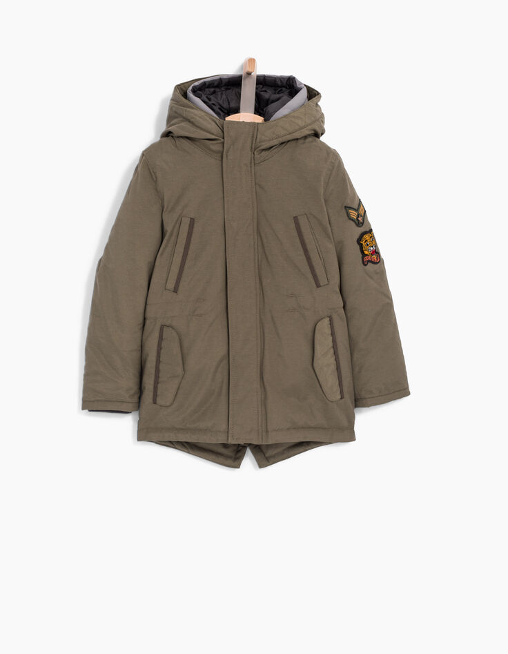 Parka fourrée 3 en 1, doudoune reversible garçon-2