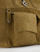 Die Tasche camel leder velour Damen-4