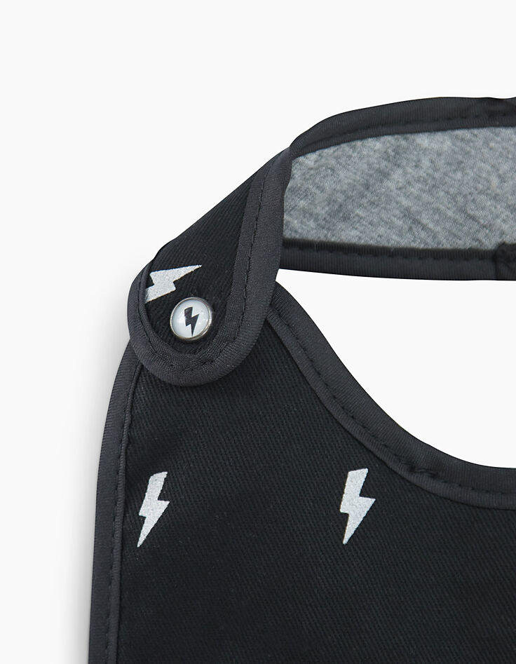 Bavoir gris pour b&eacute;b&eacute;-2