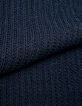 Pull manches courtes marine tricot ajour&eacute; Homme-8