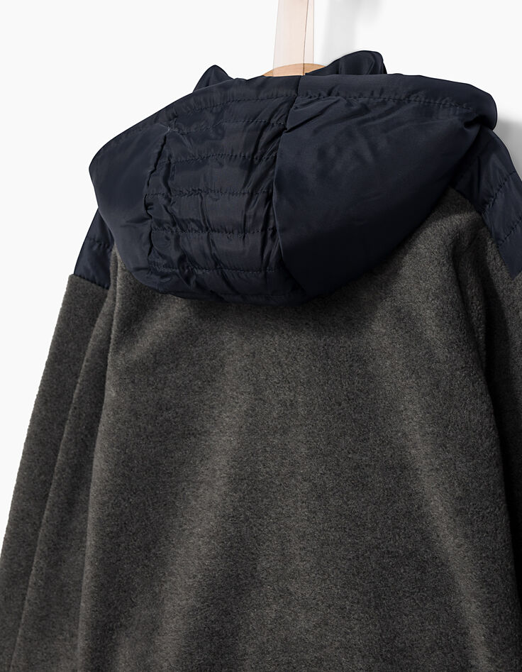 Boys' mixed-material cardigan -5