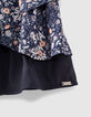 Falda navy Ecovero&reg; estampado flores ni&ntilde;a-4