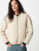 Mujer Chaqueta acolchada oversize beige-3