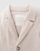 Beige gestreept blazer babyjongens-3