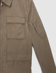 Veste saharienne beige zippée cinq poches Homme-14