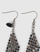 Zilverkleurige oorbellen mesh dames-2