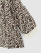 Baby girls’ dark khaki floral print blouse-4