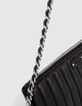 Cartera 111 de piel de cordero negro chrome free para mujer-4