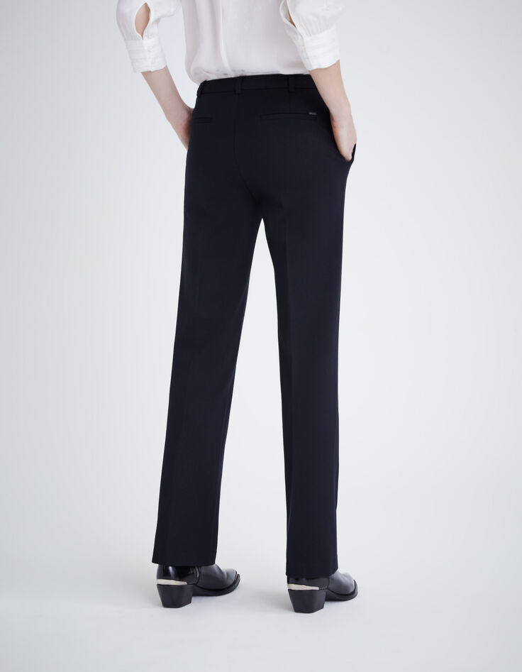 Marineblaue Damenhose mit Tennisstreifen-3