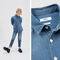 Gender Free-Chemise en jean bleu mixte - IKKS image number 1
