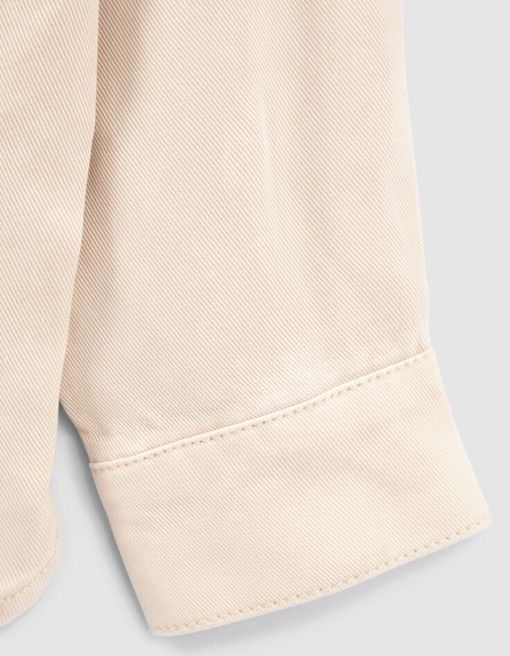 Cremeweiße Mädchenbluse aus Lyocell®-4