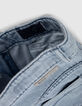 Blauwe baggy jeans biokatoen meisjes-3