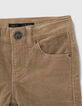 Boys&rsquo; mocha corduroy SLIM trousers-2
