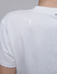 Gebroken wit T-shirt katoen bliksemborduursel mouw dames-6
