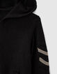 Zwart vest lurex tricot met sieraad-visgraten-7