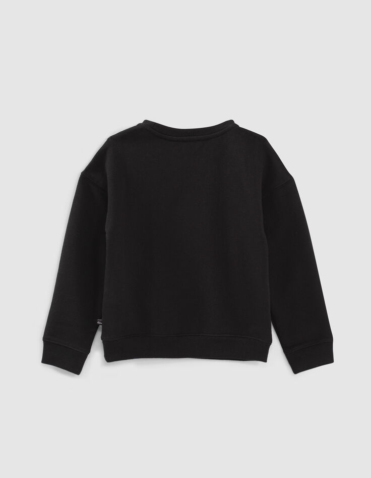 Sudadera negra corazón dedos mini me niña-5 Sudadera negra corazón dedos mini me niña-5