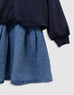 Girls’ 2-in-1 denim dress and zip-neck sweatshirt-7