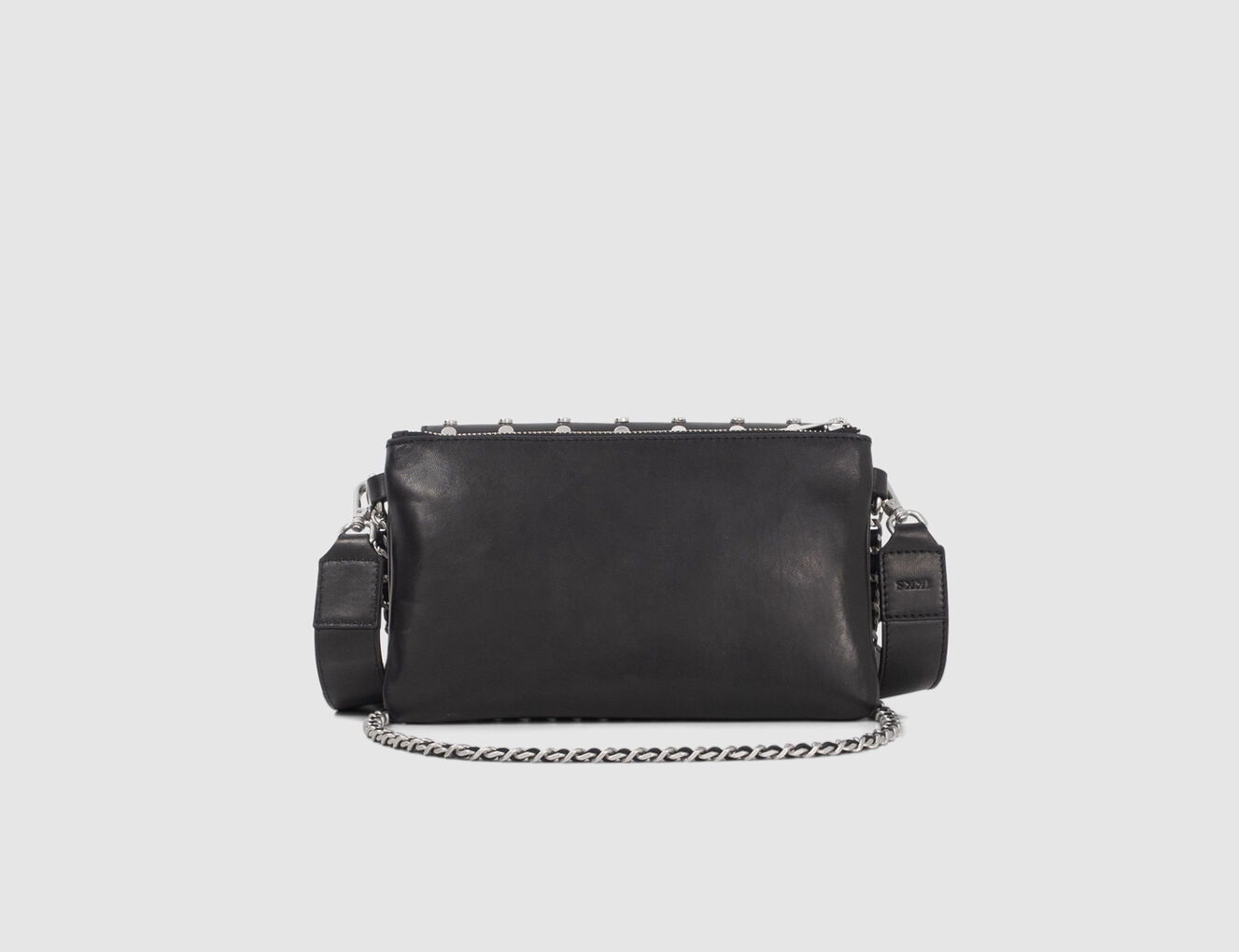 Women’s black leather 111 BRONX with XL studs-3