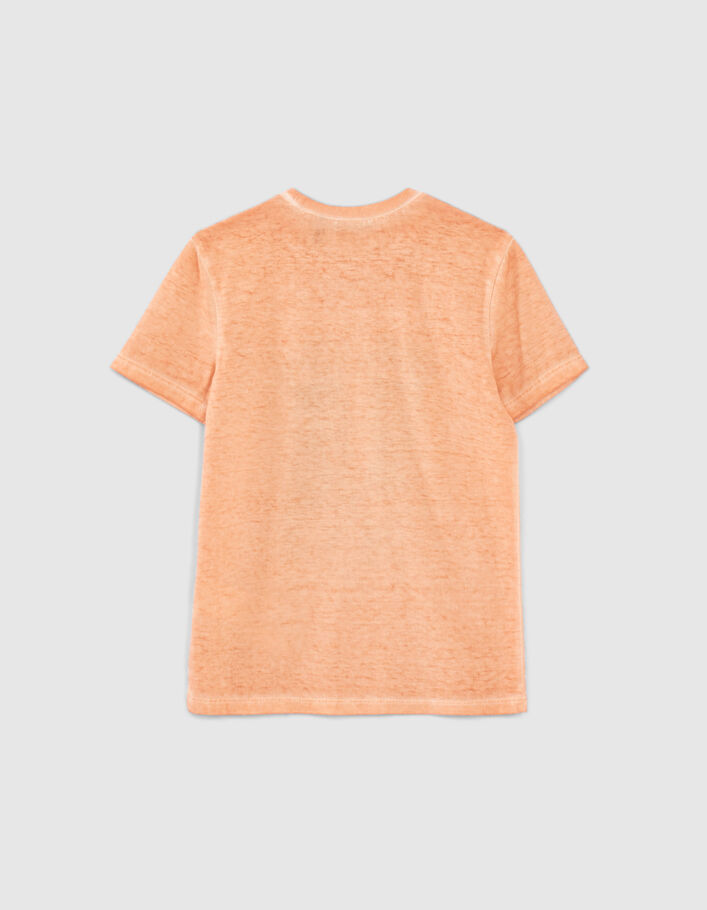 Boys’ orangey combat boot image T-shirt - IKKS