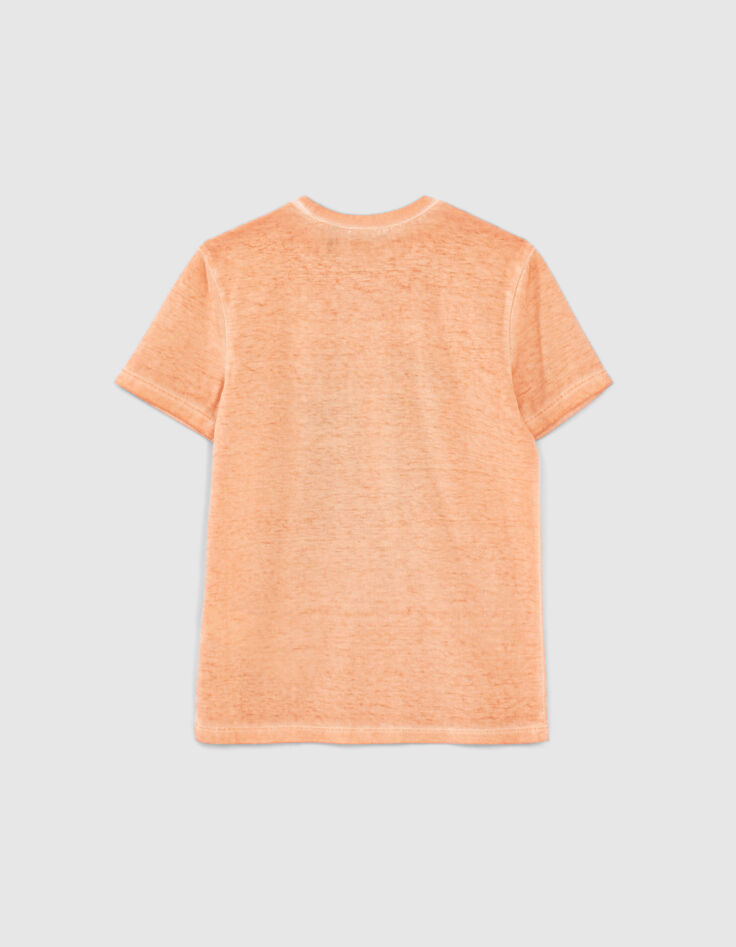 Oranje T-shirt opdruk ranger boots jongens-2